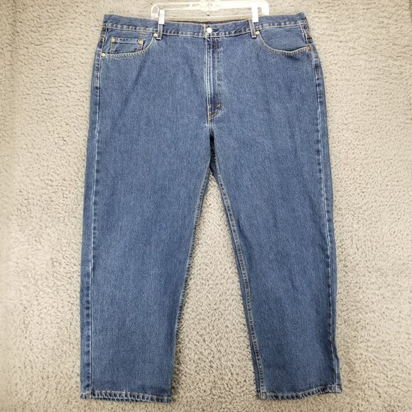 Levis Jeans Mens 48x30 Blue 550 Relaxed Fit Tapered Leg 100% Cotton Denim - Picture 2 of 13